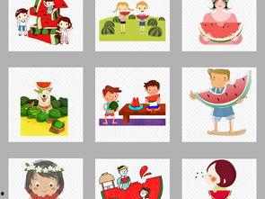 吃瓜绘画模板人物电子,电子生成吃瓜人物，带你领略虚拟世界的趣味风采